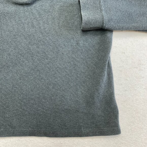 Vintage Polo Ralph Lauren Sweatshirt Men's S Gray Red Pony 1/4 Zip Pullover 90s - Picture 3 of 9